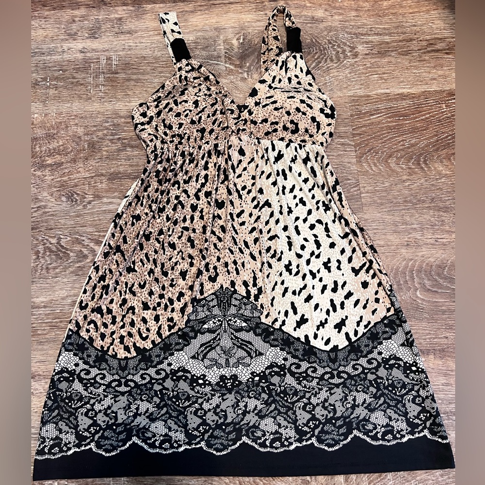Rue 21 leopard print dress, size large